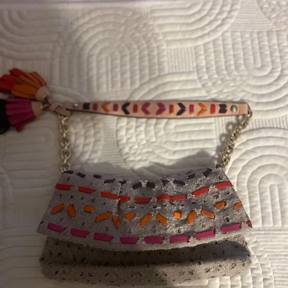 HENRI BENDELTAN CANVAS PINK HANDBAG… Pre-Own see picture for details of bag .